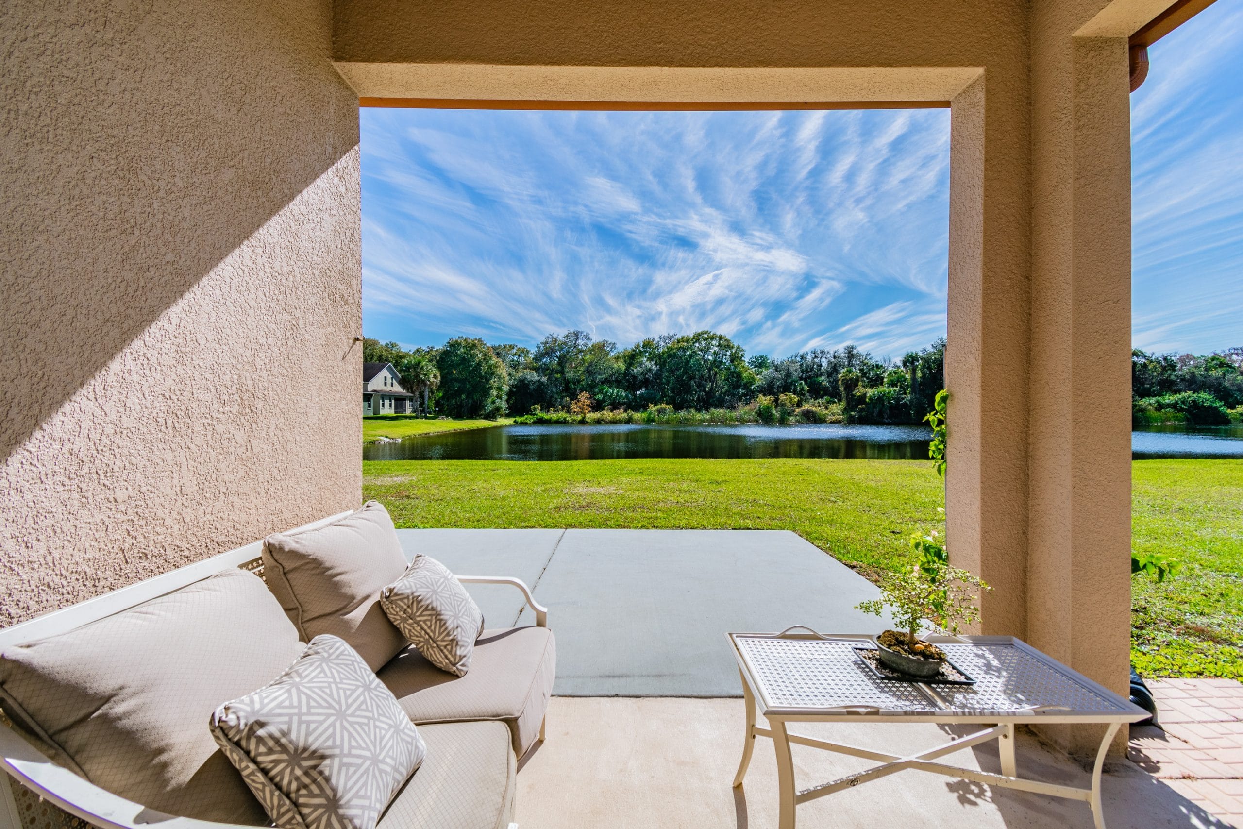 Naples real estate photography outdoor living