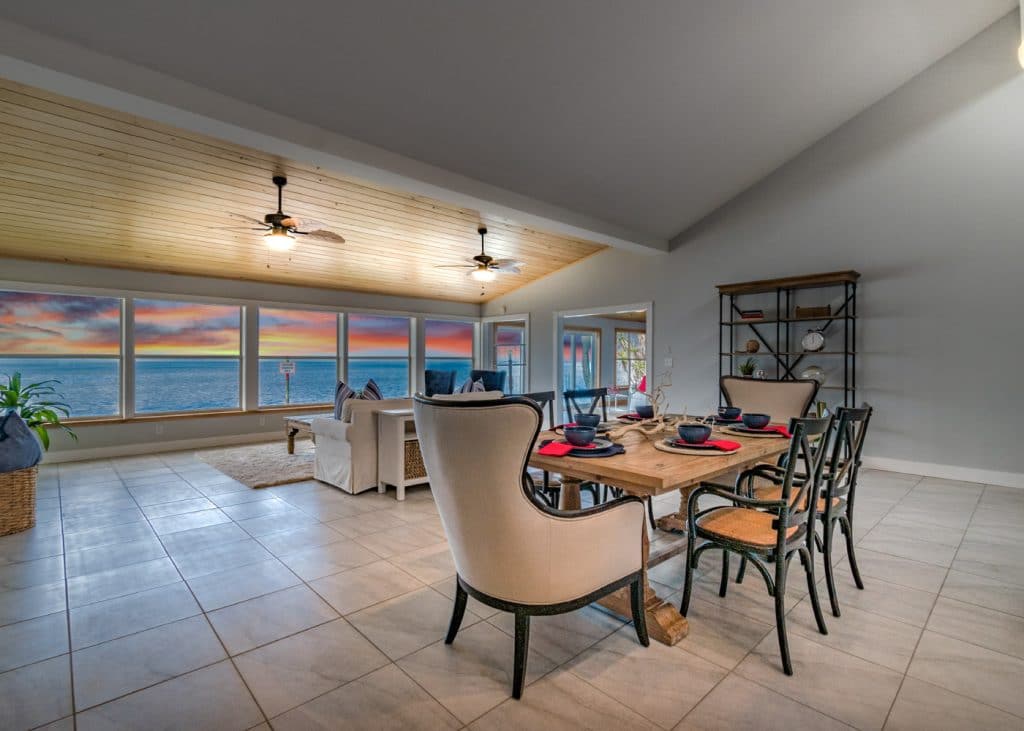 Virtual Twilight Dining Interior After